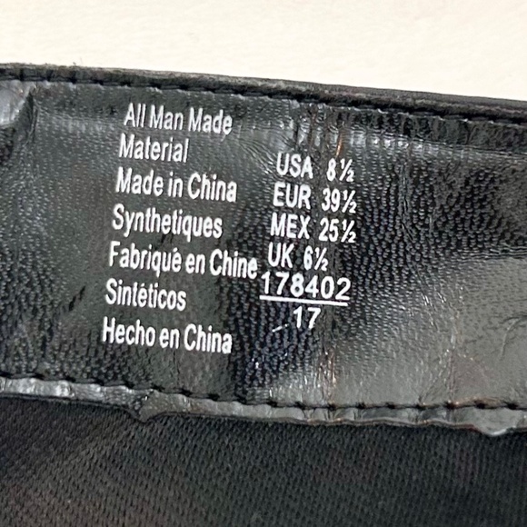 DEXFLEX COMFORT WEAVER BLACK KNEE HIGH SIDE ZIP HIGH HEEL RIDING BOOT 8.5 WIDE - Picture 10 of 12